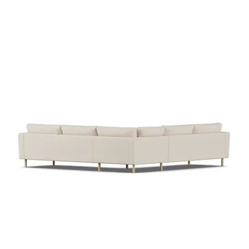 Bredhult sofa - Same Beige 6670-hvidolieret eg, hjørnesofa F - 1898