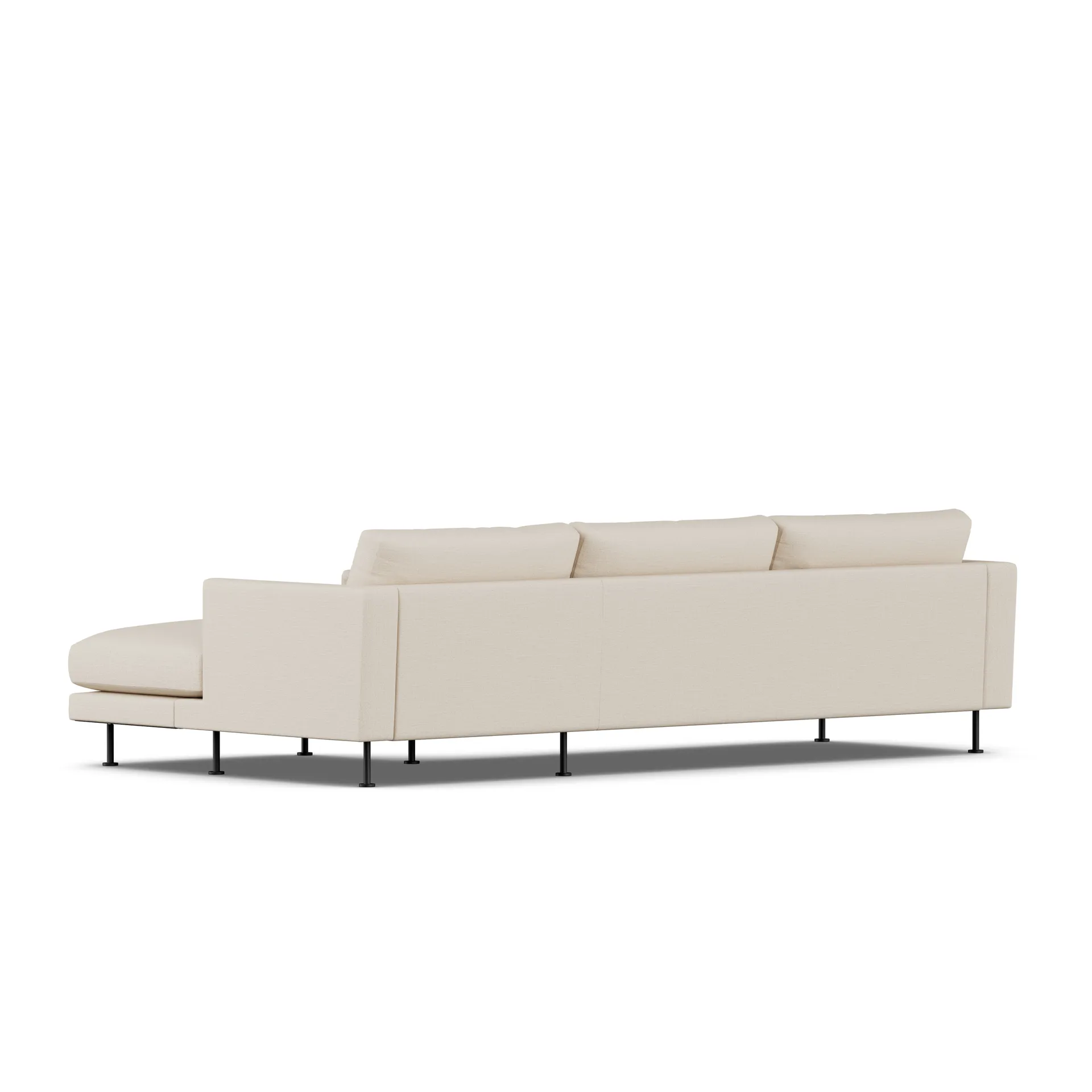 Bredhult sofa, Same Beige 6670-sort stål, 2,5-pers. C1 1898