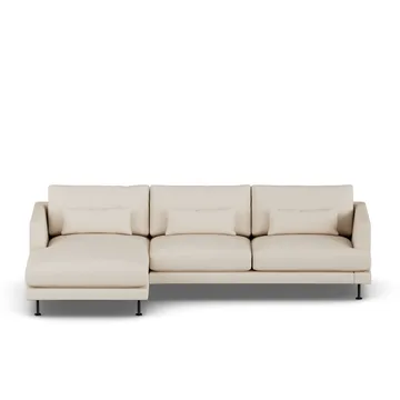 Bredhult sofa - Same Beige 6670-sort stål, 2,5-pers. C2 - 1898