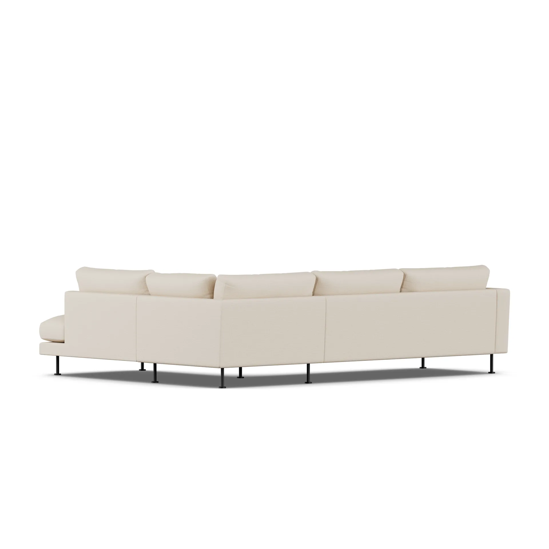 Bredhult sofa, Same Beige 6670-sort stål, 3-pers. A1 1898
