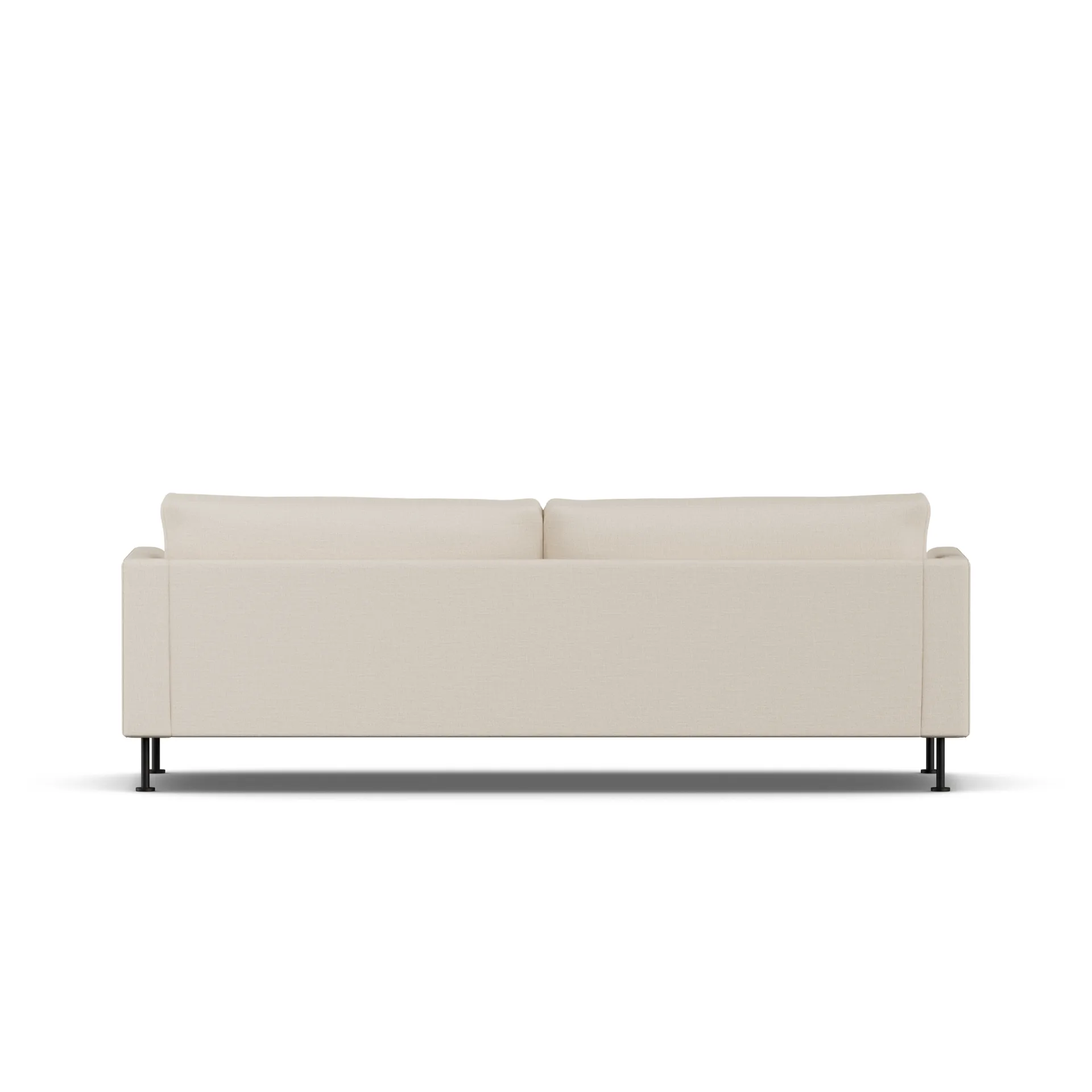 Bredhult sofa, Same Beige 6670-sort stål, 3-pers. 1898