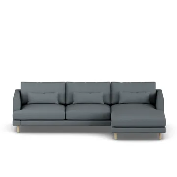 Bredhult sofa - Same Blue 6678-hvidolieret eg, 2,5-pers. C1 - 1898
