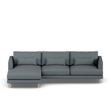 Bredhult sofa - Same Blue 6678-hvidolieret eg, 2,5-pers. C2 - 1898