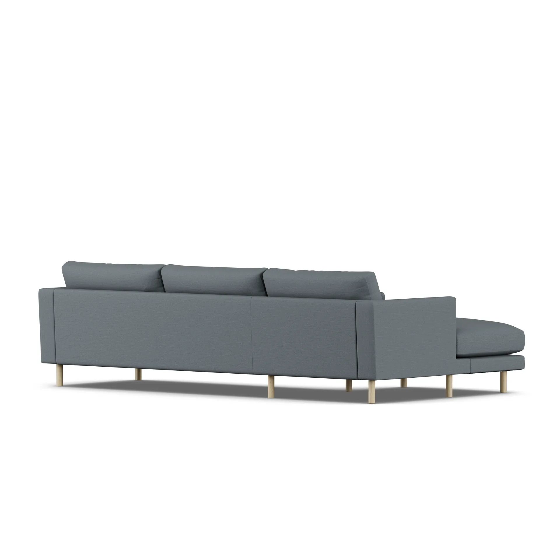 Bredhult sofa, Same Blue 6678-hvidolieret eg, 2,5-pers. C2 1898