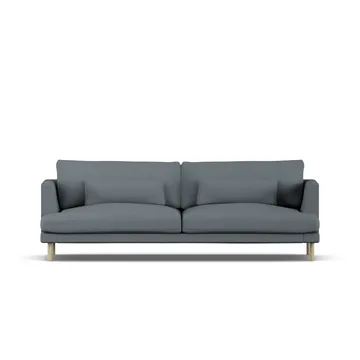Bredhult sofa - Same Blue 6678-hvidolieret eg, 3-pers. - 1898