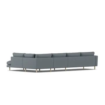 Bredhult sofa - Same Blue 6678-hvidolieret eg, 4-pers. B1 - 1898