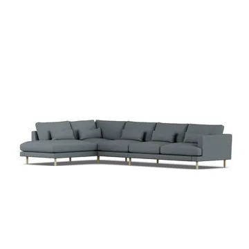 Bredhult sofa - Same Blue 6678-hvidolieret eg, 4-pers. B2 - 1898