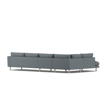 Bredhult sofa - Same Blue 6678-hvidolieret eg, 4-pers. B2 - 1898
