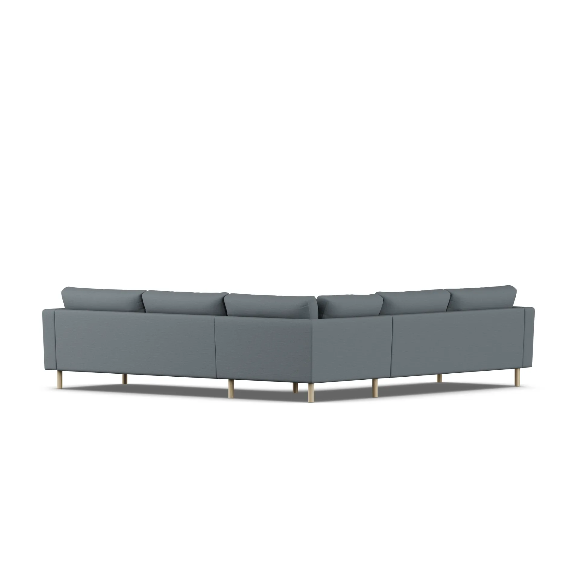 Bredhult sofa, Same Blue 6678-hvidolieret eg, hjørnesofa F 1898