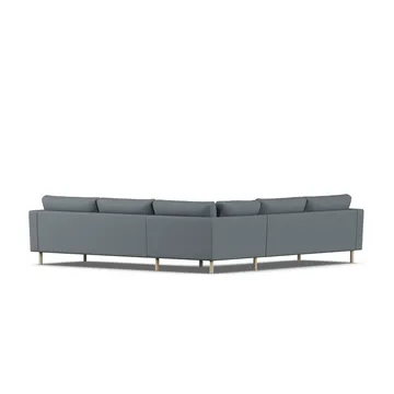 Bredhult sofa - Same Blue 6678-hvidolieret eg, hjørnesofa F - 1898