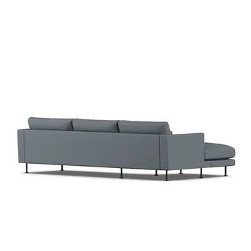 Bredhult sofa - Same Blue 6678-sort stål, 2,5-pers. C2 - 1898