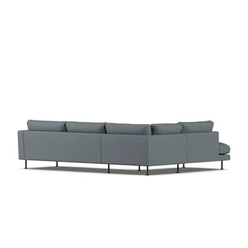 Bredhult sofa - Same Blue 6678-sort stål, 3-pers. A2 - 1898