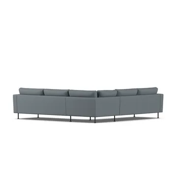 Bredhult sofa - Same Blue 6678-sort stål, hjørnesofa F - 1898