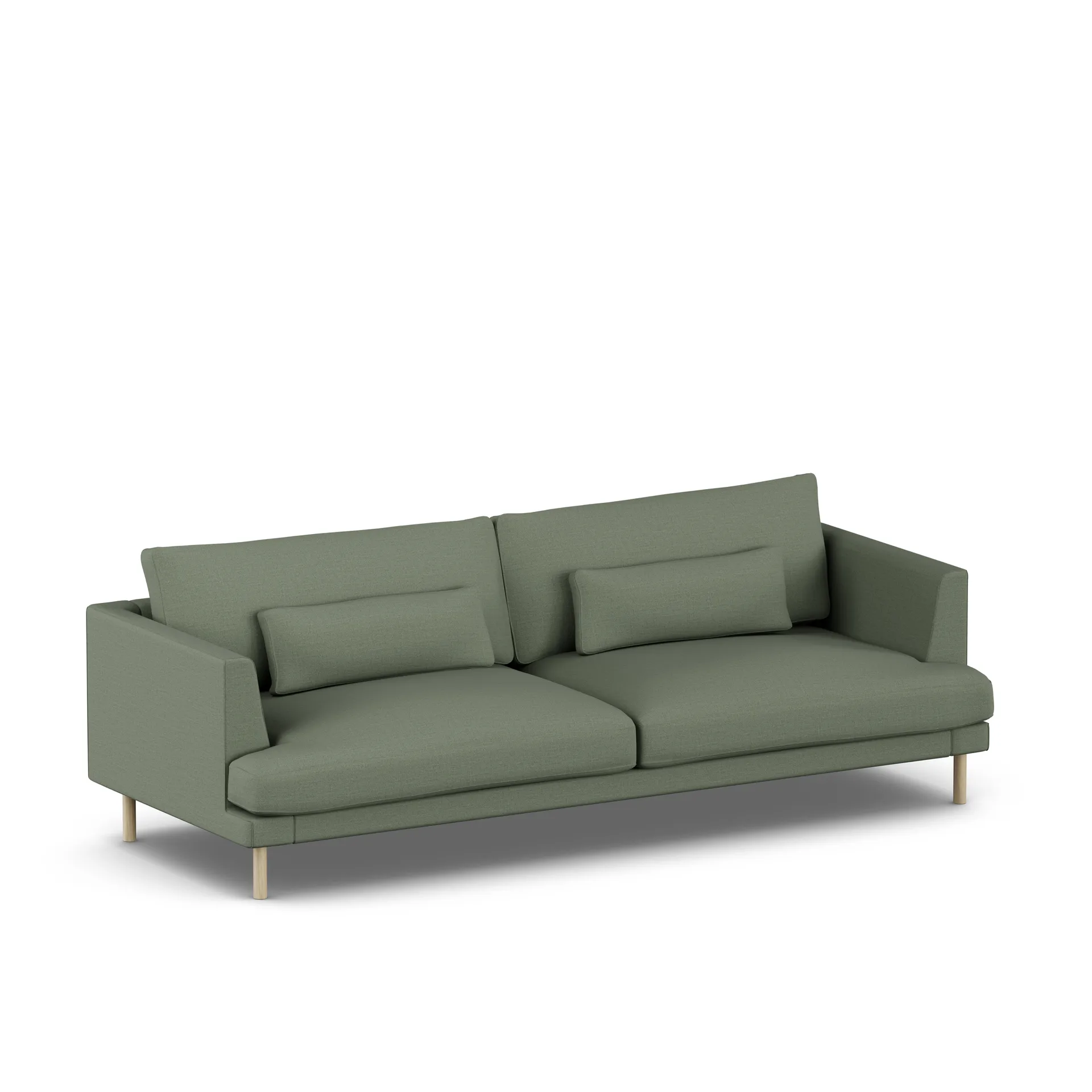 Bredhult sofa, Same Forest 6677-hvidolieret eg, 3-pers. 1898
