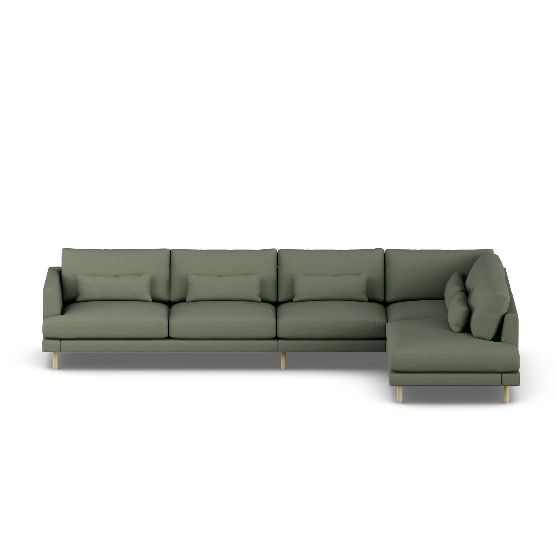 Bredhult sofa, Same Forest 6677-hvidolieret eg, 4-pers. B1 1898
