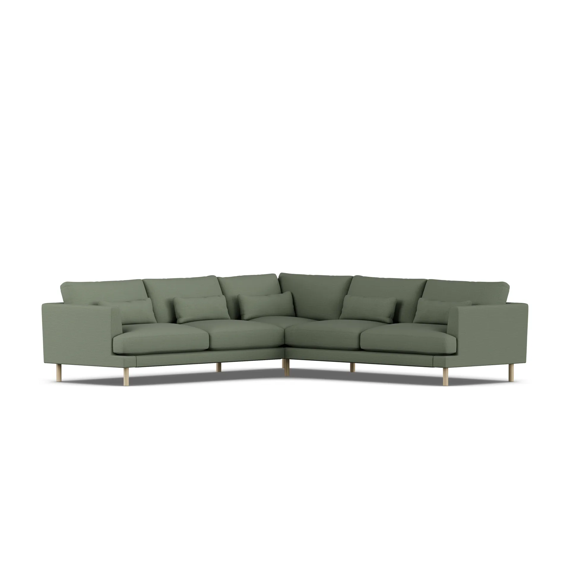 Bredhult sofa, Same Forest 6677-hvidolieret eg, hjørnesofa F 1898