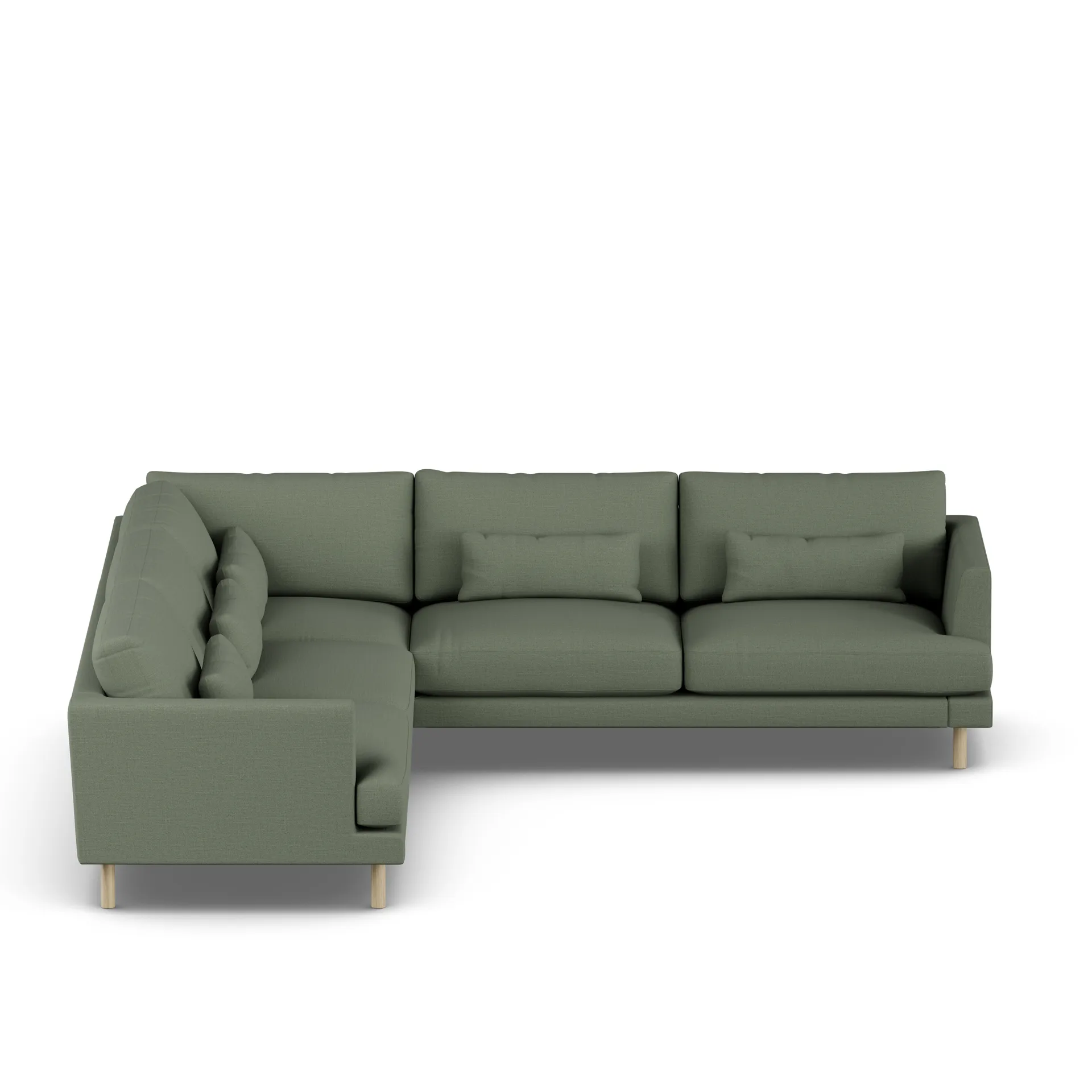 Bredhult sofa, Same Forest 6677-hvidolieret eg, hjørnesofa F 1898