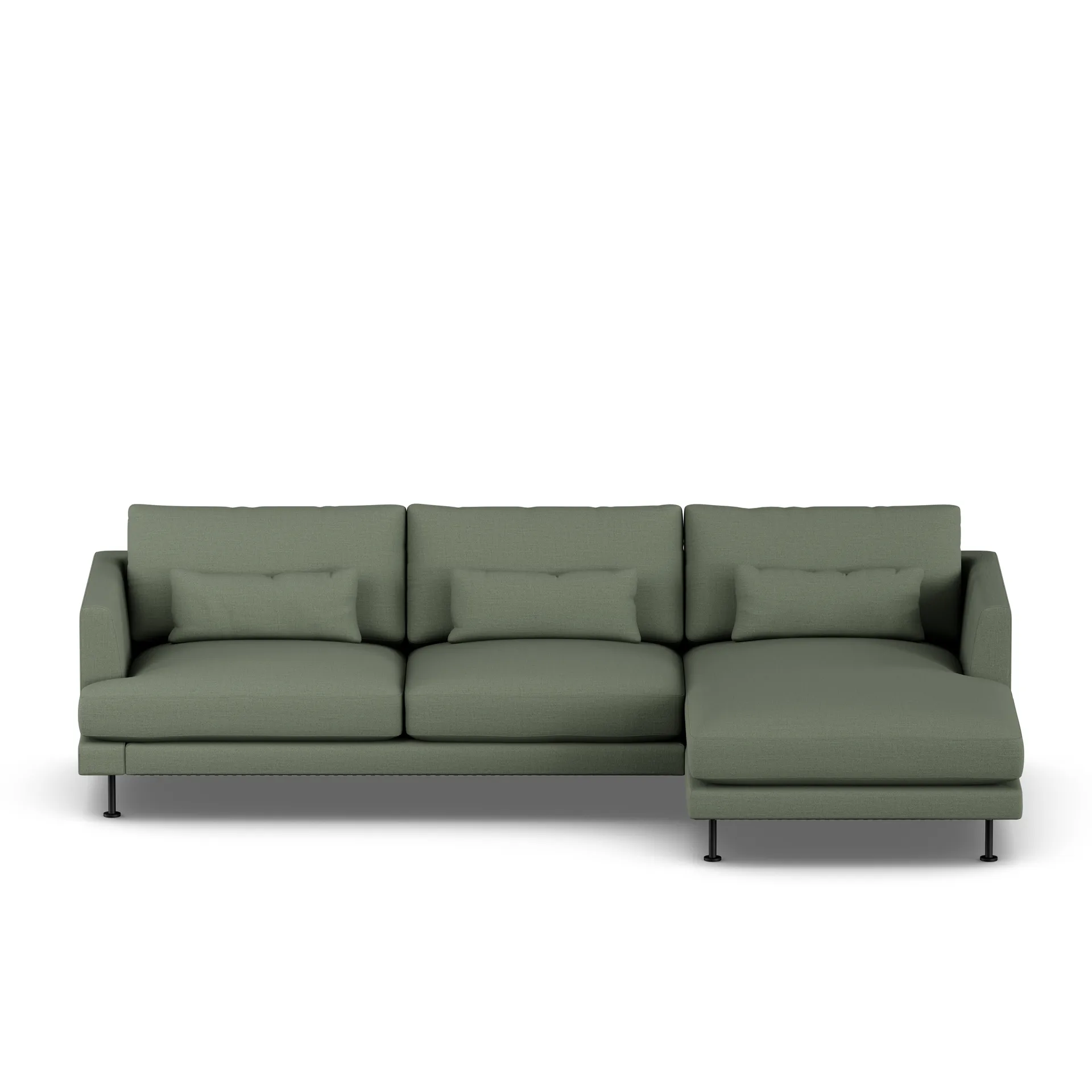 Bredhult sofa, Same Forest 6677-sort stål, 2,5-pers. C1 1898