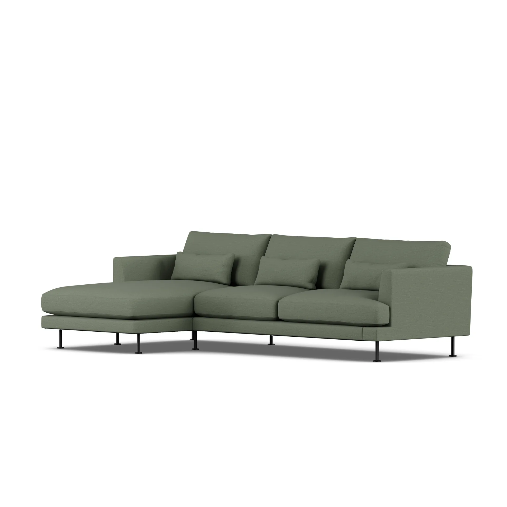 Bredhult sofa, Same Forest 6677-sort stål, 2,5-pers. C2 1898