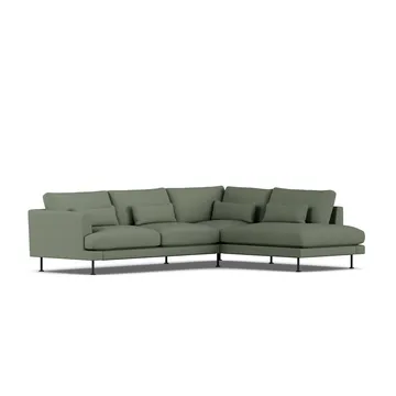 Bredhult sofa - Same Forest 6677-sort stål, 3-pers. A1 - 1898