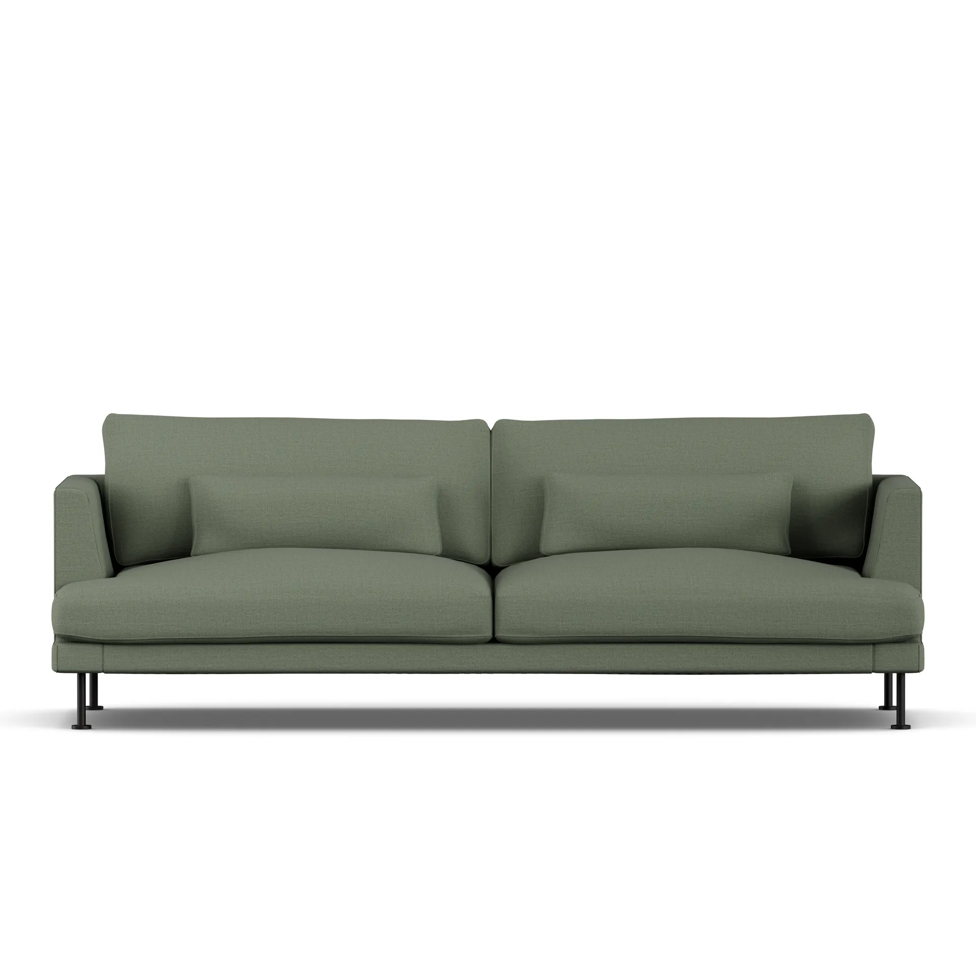 Bredhult sofa, Same Forest 6677-sort stål, 3-pers. 1898