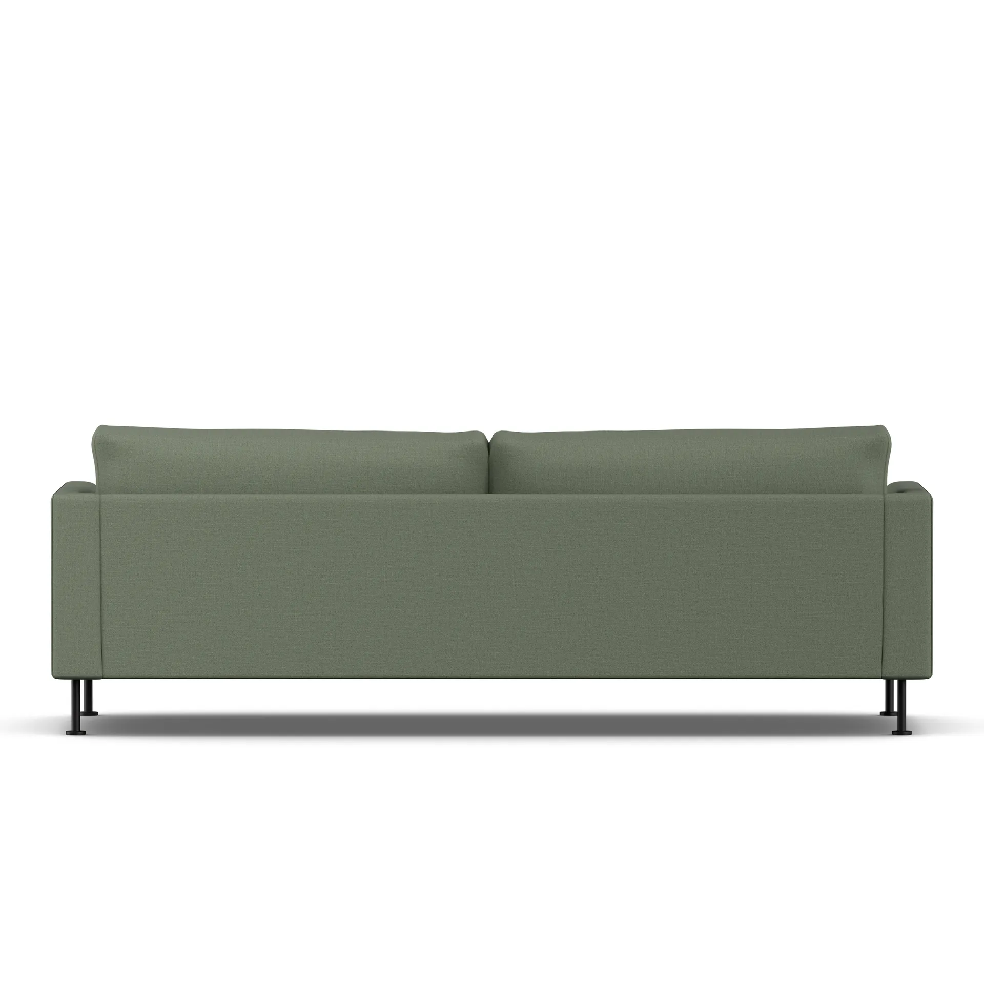Bredhult sofa, Same Forest 6677-sort stål, 3-pers. 1898