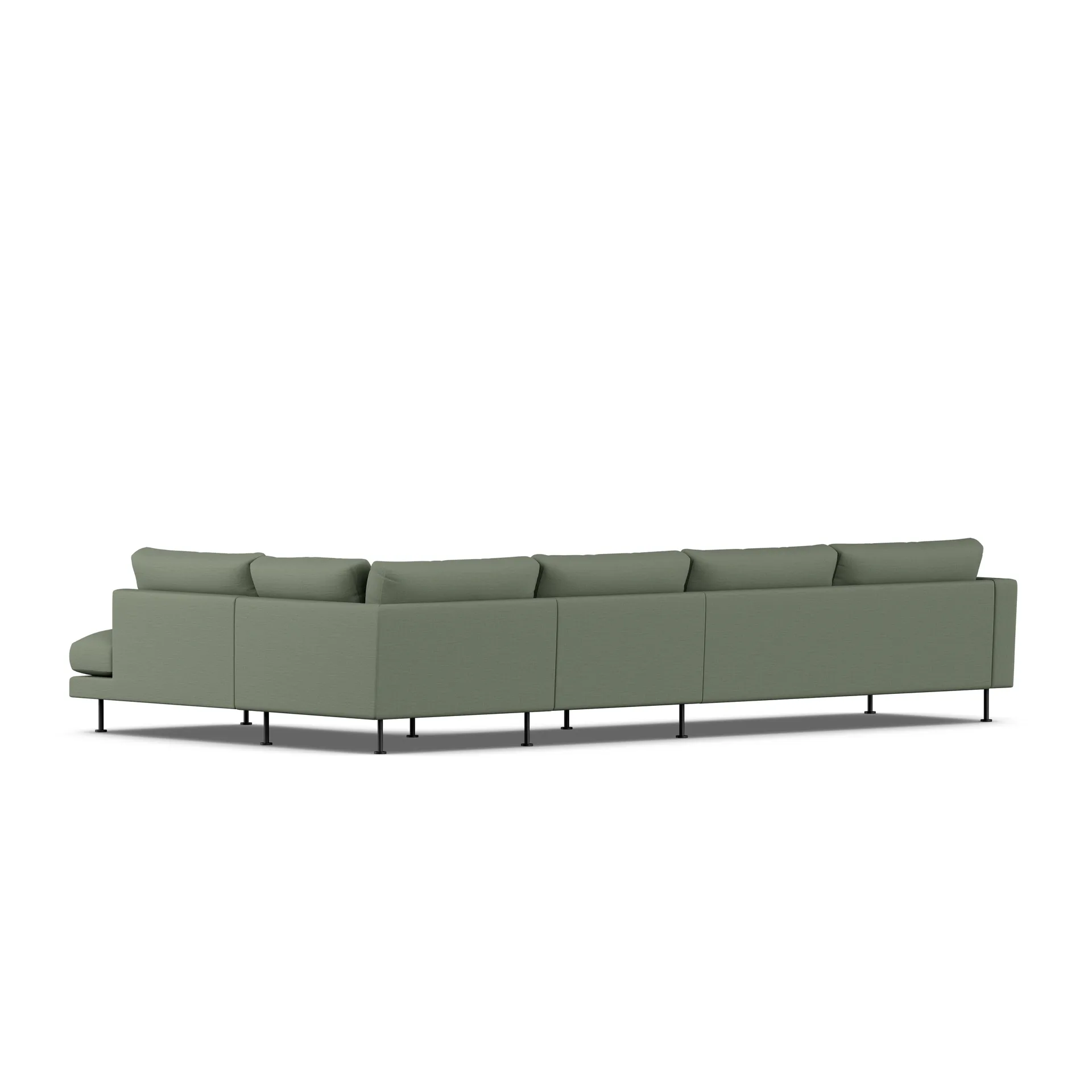 Bredhult sofa, Same Forest 6677-sort stål, 4-pers. B1 1898