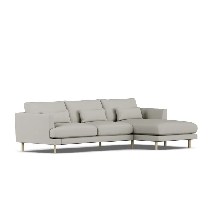 Bredhult sofa - Same Grey 6673-hvidolieret eg, 2,5-pers. C1 - 1898