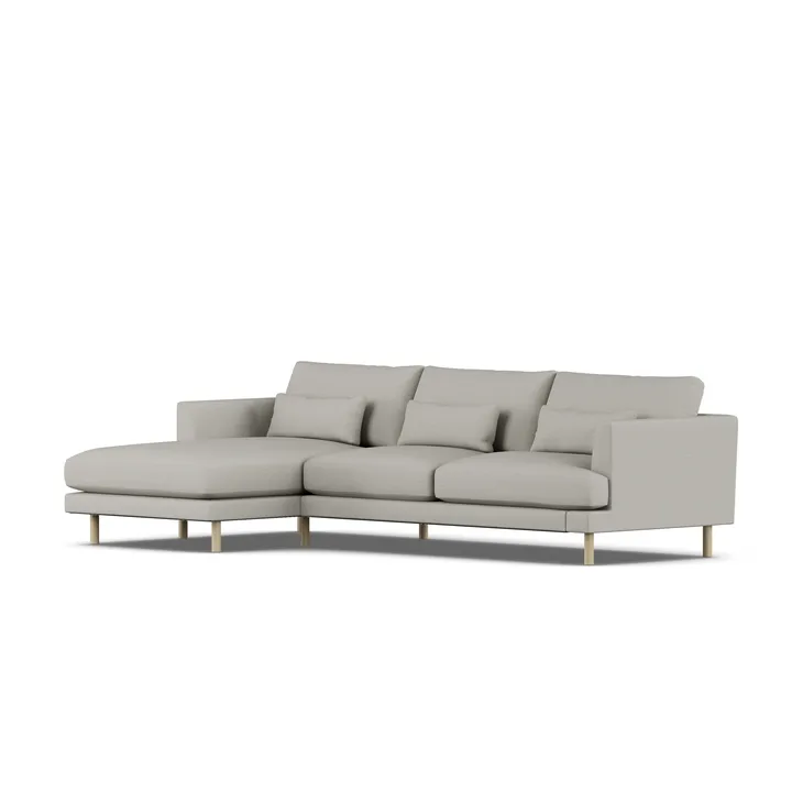 Bredhult sofa - Same Grey 6673-hvidolieret eg, 2,5-pers. C2 - 1898