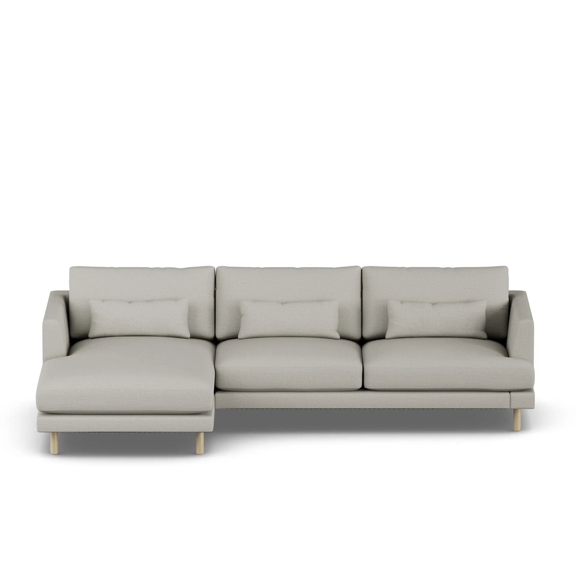 Bredhult sofa, Same Grey 6673-hvidolieret eg, 2,5-pers. C2 1898
