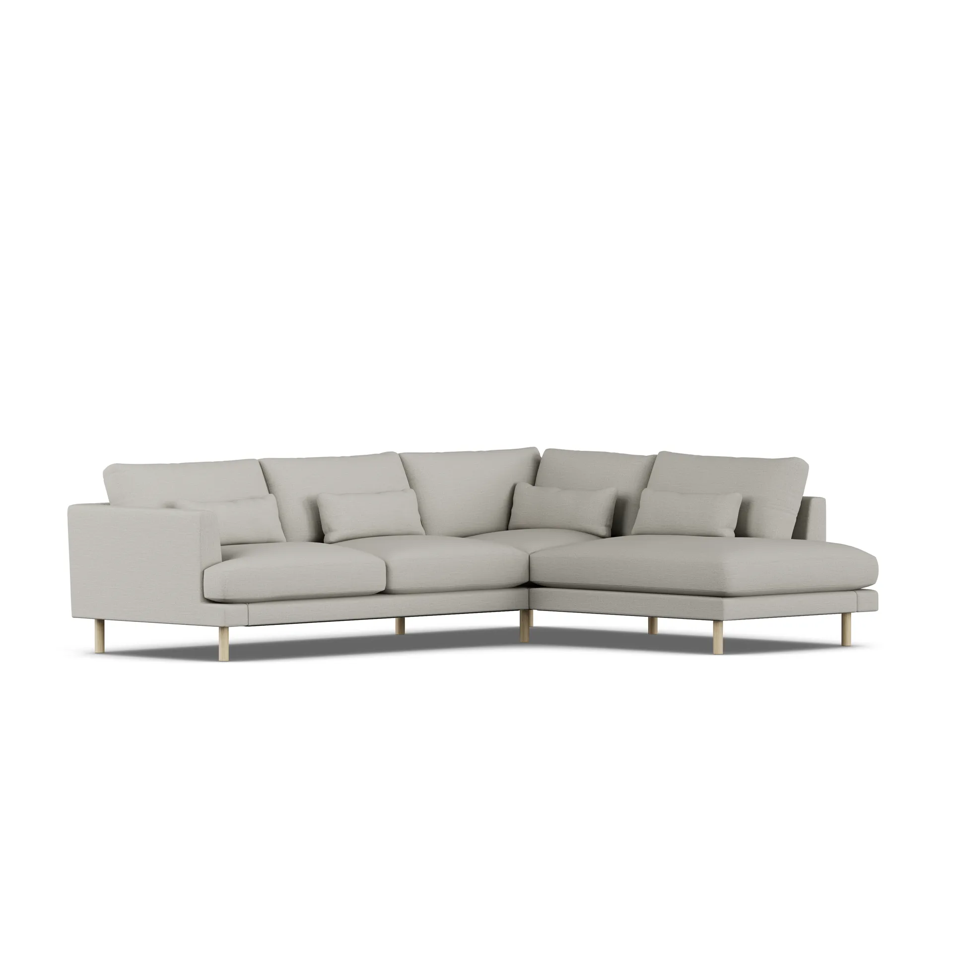 Bredhult sofa, Same Grey 6673-hvidolieret eg, 3-pers. A1 1898