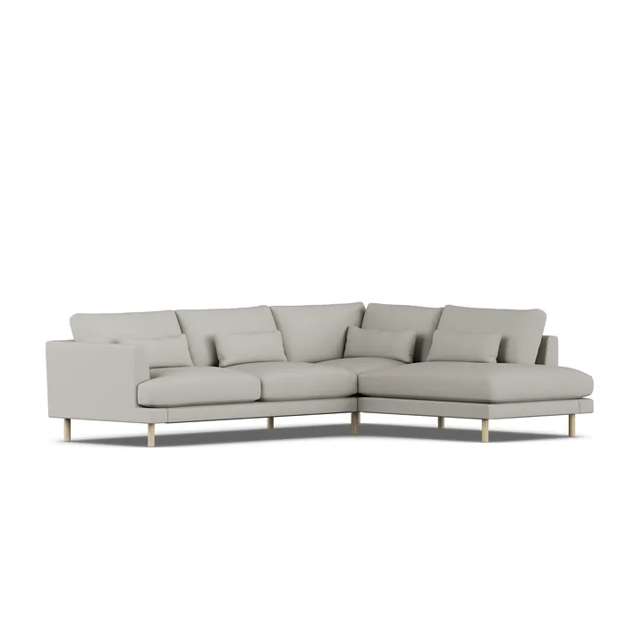 Bredhult sofa - Same Grey 6673-hvidolieret eg, 3-pers. A1 - 1898