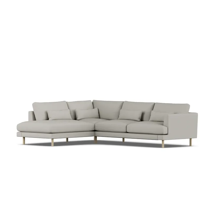 Bredhult sofa - Same Grey 6673-hvidolieret eg, 3-pers. A2 - 1898