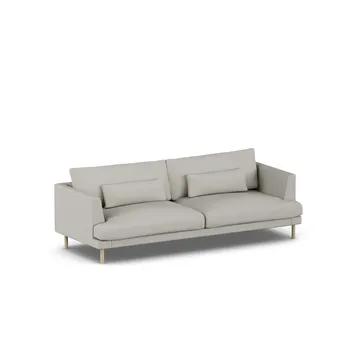 Bredhult sofa - Same Grey 6673-hvidolieret eg, 3-pers. - 1898