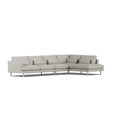 Bredhult sofa - Same Grey 6673-hvidolieret eg, 4-pers. B1 - 1898