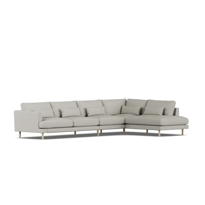 Bredhult sofa - Same Grey 6673-hvidolieret eg, 4-pers. B1 - 1898