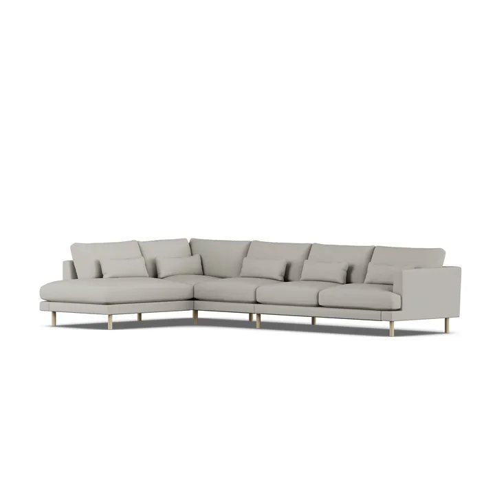 Bredhult sofa - Same Grey 6673-hvidolieret eg, 4-pers. B2 - 1898