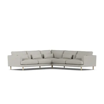 Bredhult sofa - Same Grey 6673-hvidolieret eg, hjørnesofa F - 1898
