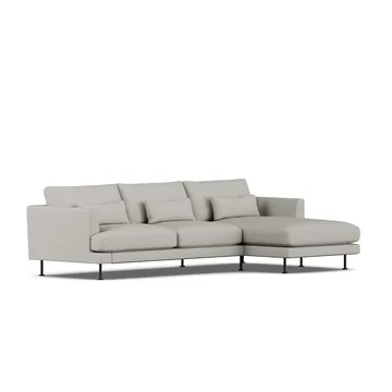 Bredhult sofa - Same Grey 6673-sort stål, 2,5-pers. C1 - 1898