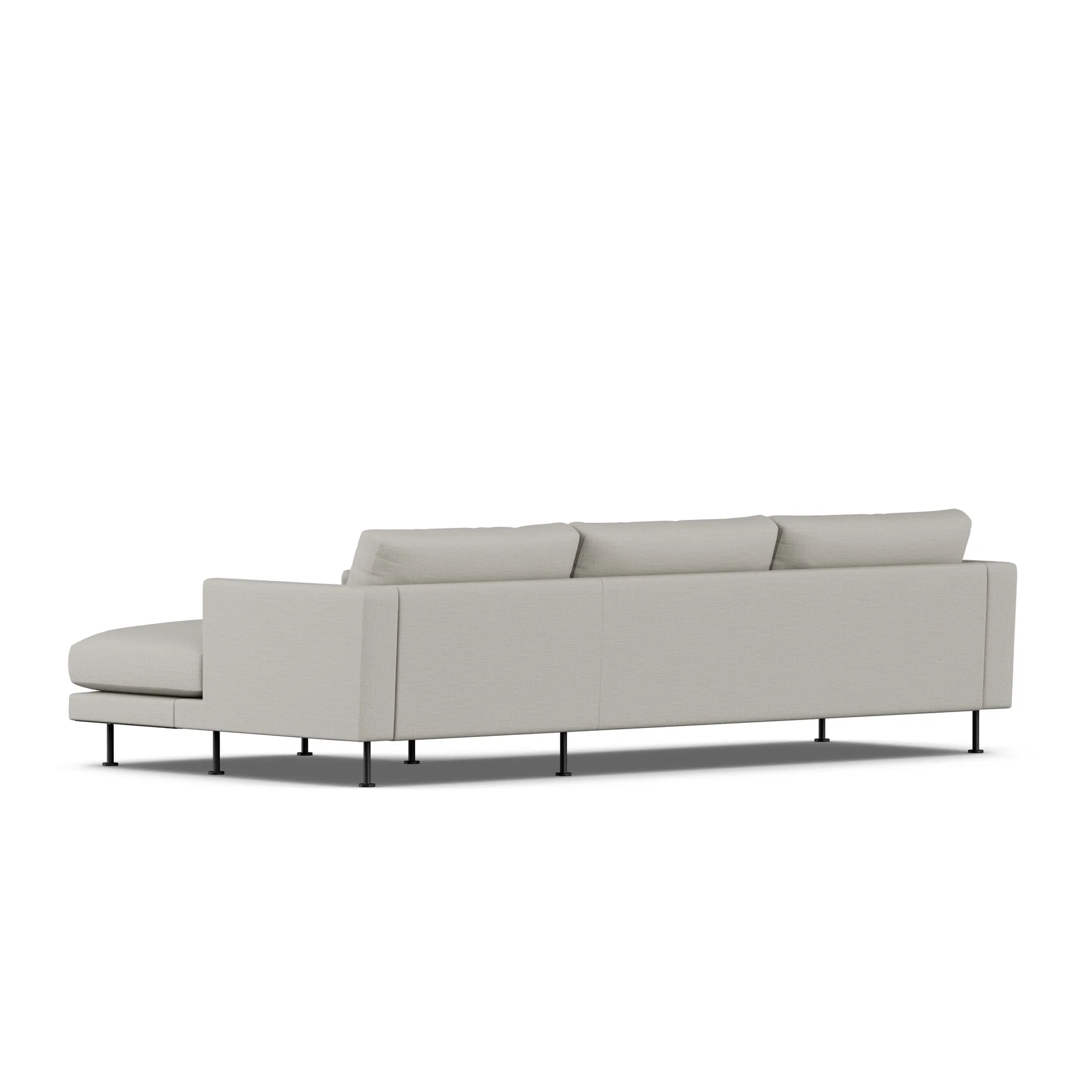 Bredhult sofa, Same Grey 6673-sort stål, 2,5-pers. C1 1898