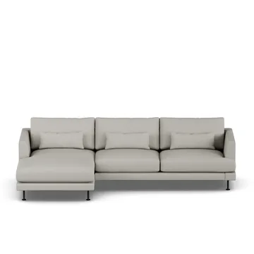 Bredhult sofa - Same Grey 6673-sort stål, 2,5-pers. C2 - 1898