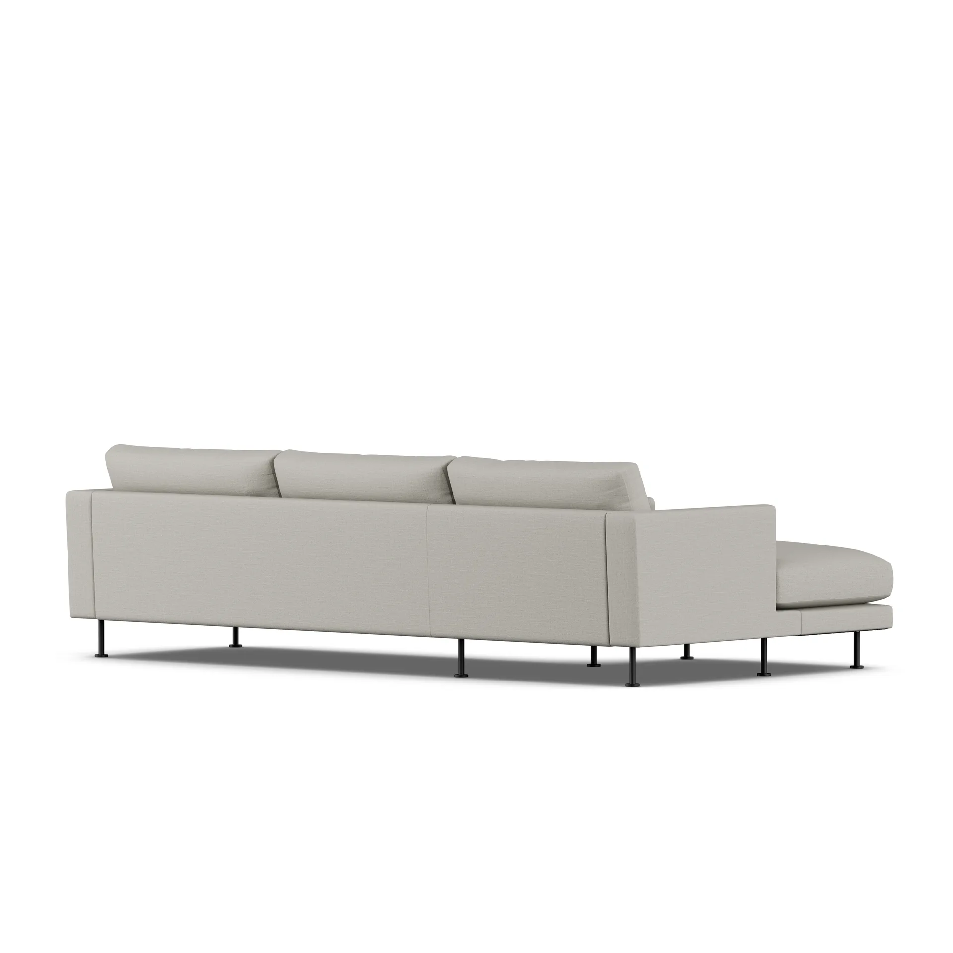 Bredhult sofa, Same Grey 6673-sort stål, 2,5-pers. C2 1898