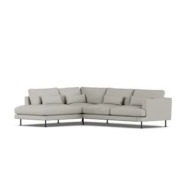 Bredhult sofa - Same Grey 6673-sort stål, 3-pers. A2 - 1898