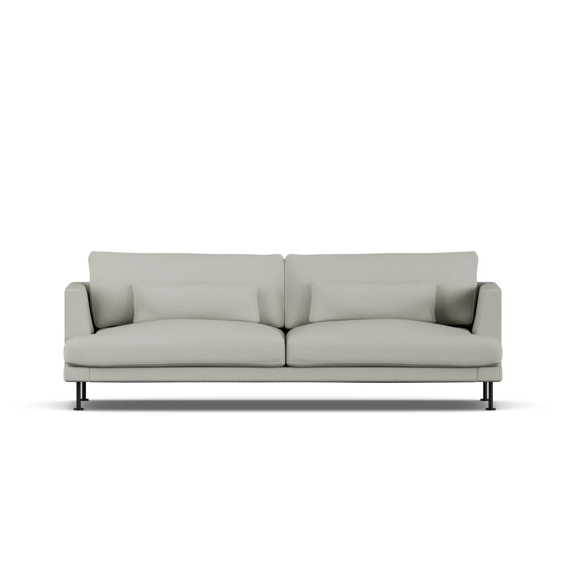 Bredhult sofa, Same Grey 6673-sort stål, 3-pers. 1898