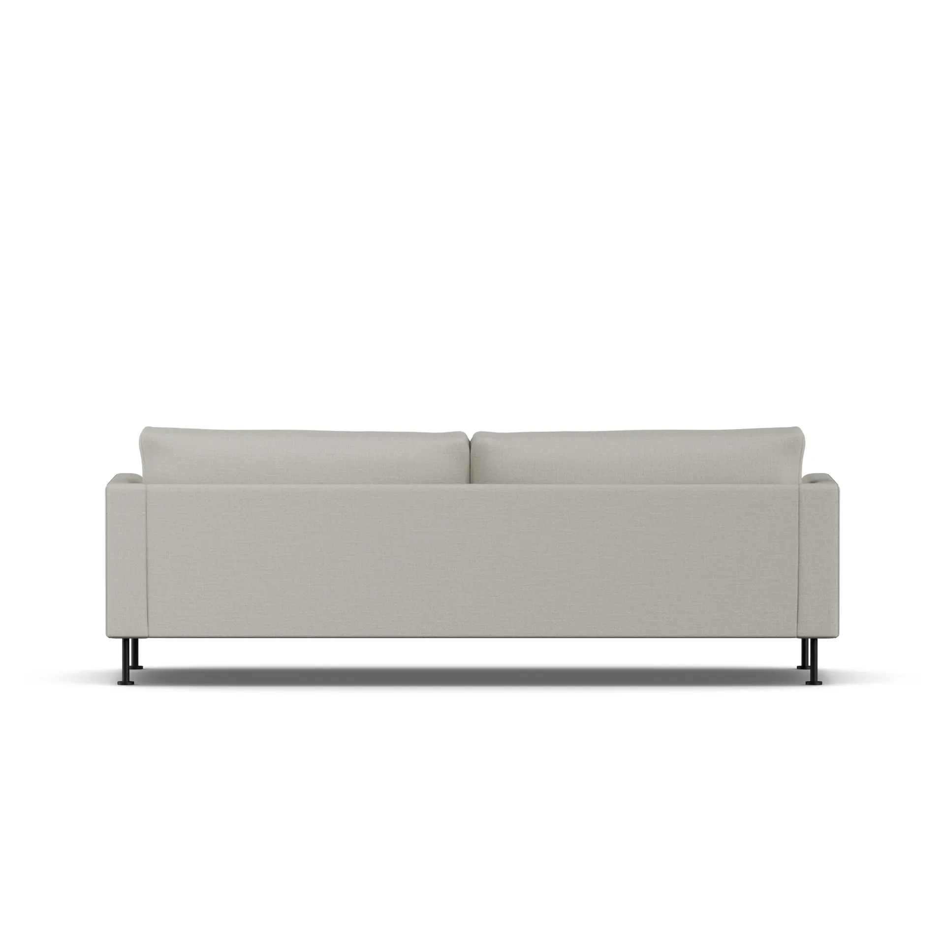 Bredhult sofa, Same Grey 6673-sort stål, 3-pers. 1898