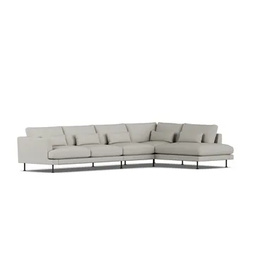 Bredhult sofa - Same Grey 6673-sort stål, 4-pers. B1 - 1898