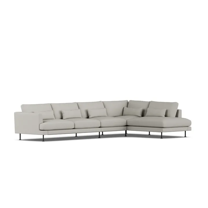 Bredhult sofa - Same Grey 6673-sort stål, 4-pers. B1 - 1898