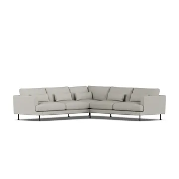 Bredhult sofa - Same Grey 6673-sort stål, hjørnesofa F - 1898