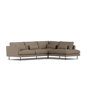 Bredhult sofa - Same Mole 6674-sort stål, 3-pers. A1 - 1898