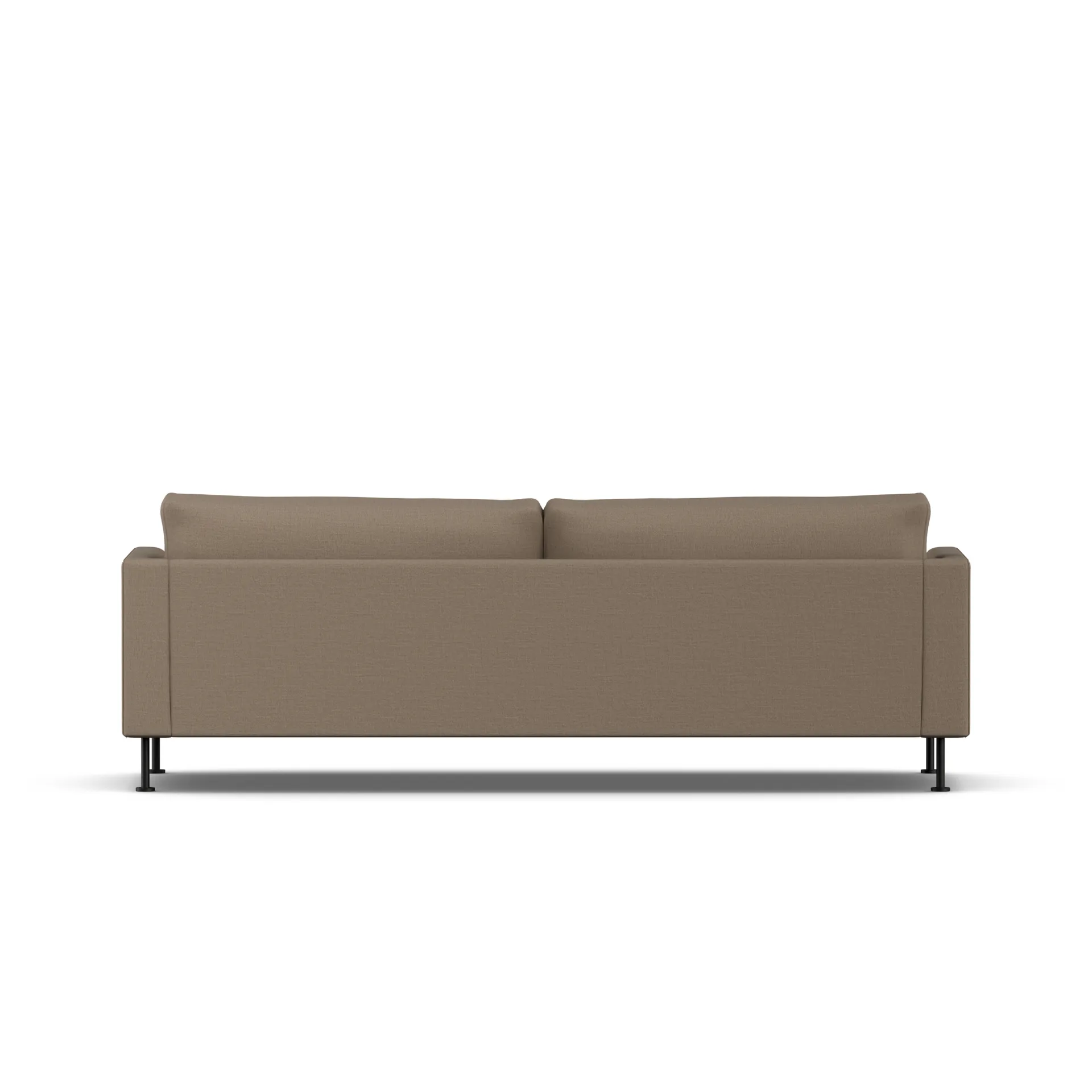 Bredhult sofa, Same Mole 6674-sort stål, 3-pers. 1898